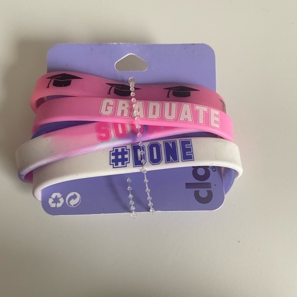NWT Claires Graduate Bracelet Set